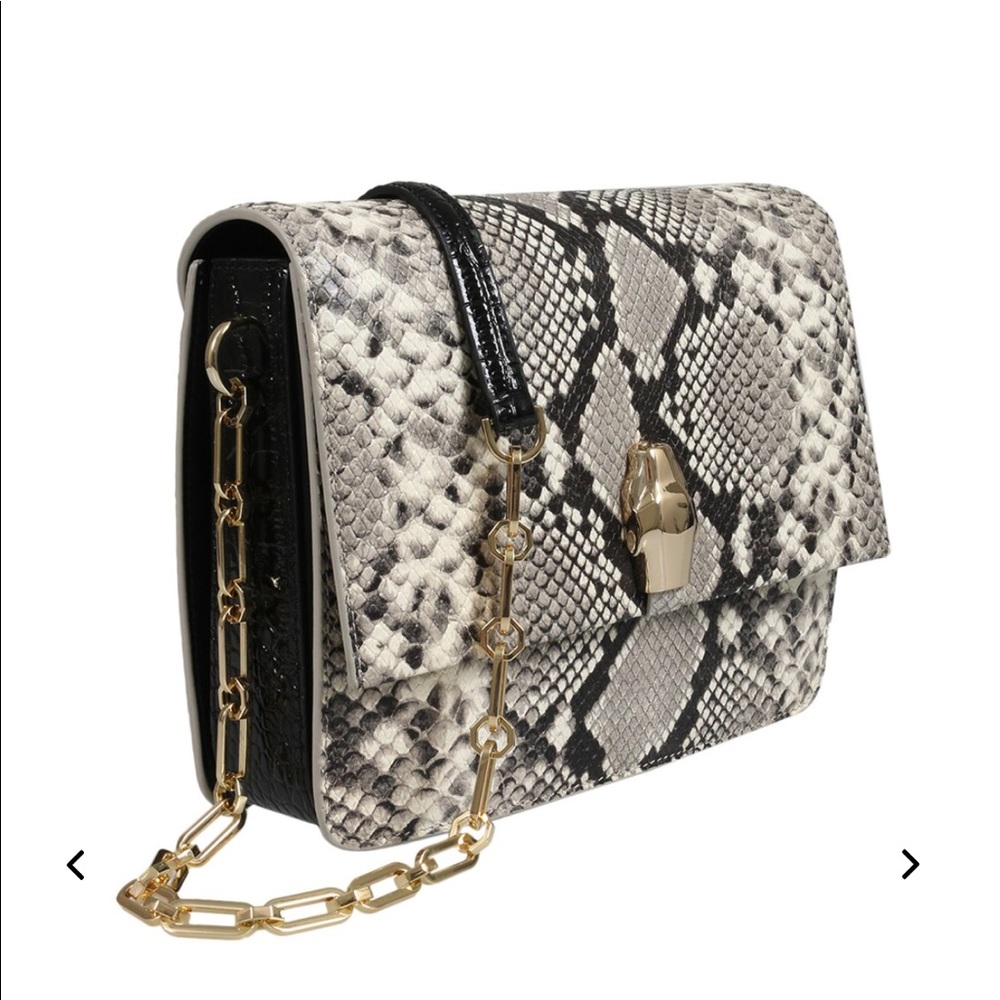 Roberto Cavalli Black/White Shoulder Bag